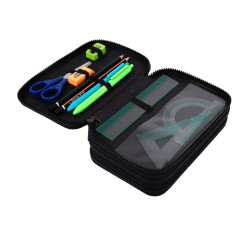 Piórnik z WYPOSAŻENIEM  3-komorowy K-Pop Dark jumper 3 COOLPACK dla dziewczynki różowy czarny