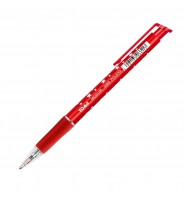 Długopis AUTOMATYCZNY OLEJOWY TOMA-066 Medium 1mm GWIAZDKI CZERWONY