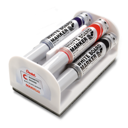 KOMPLET 4 MARKERÓW MAXIFLO Z TŁOCZKIEM PENTEL MWL5M-4N