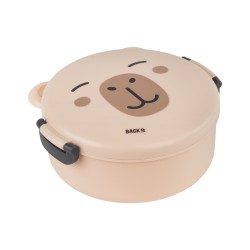 Śniadaniówka POJEMNIK z przegrudką LUNCHBOX BEŻOWA KAPIBARA do szkoły BackUP