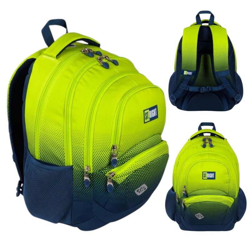 Plecak szkolny młodzieżowy LEMON GRADIENT St. Right wielokomorowy 4-komorowy