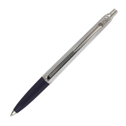 Długopis AUTOMATYCZNY Ballograf Epoca Chrome Czarno-Srebrny  Czarny Wkład 1 mm