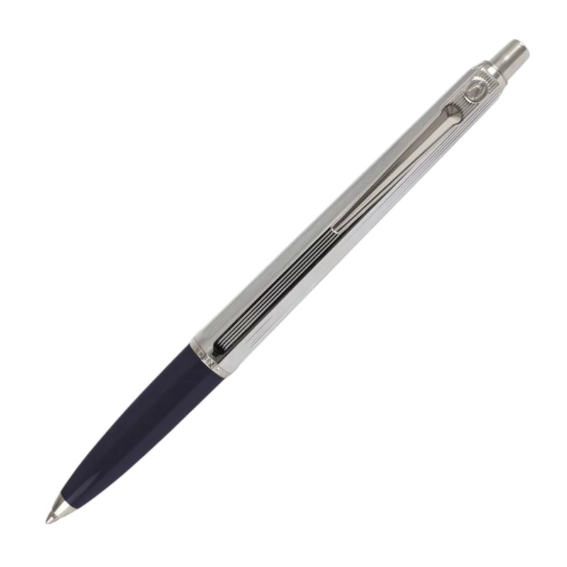 Długopis AUTOMATYCZNY Ballograf Epoca Chrome Czarno-Srebrny  Czarny Wkład 1 mm