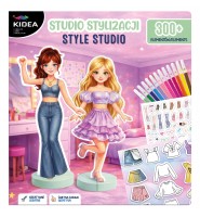 Zestaw KREATYWNY Dla Dzieci do projektowania Studio Stylizacji KIDEA 300 elementów