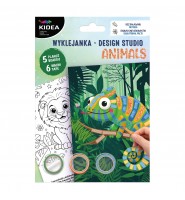ZESTAW DLA DZIECI WYKLEJANKI Design Studio ANIMALS KIDEA