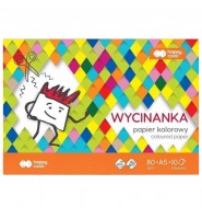 WYCINANKA papier KOLOROWY A5 10 kartek 80 g/m² do prac plastycznych