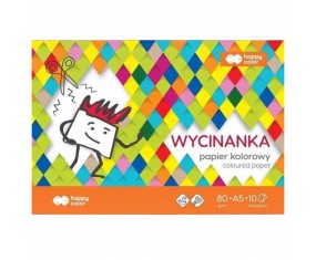 WYCINANKA papier KOLOROWY A5 10 kartek 80 g/m² do prac plastycznych