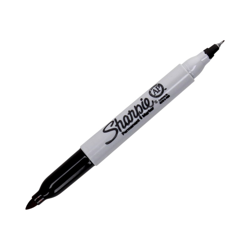 Marker SHARPIE CZARNY DWUSTRONNY 1 MM 05 MM cienki ultracienki