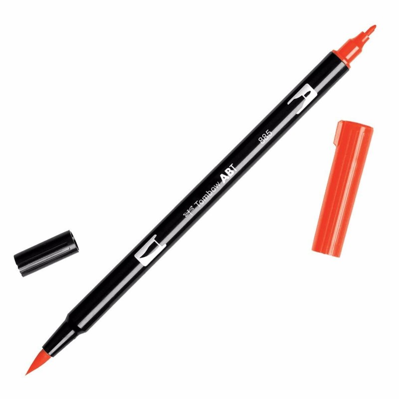 Flamaster dwustronny 885 Brush Pen warm red Tombow