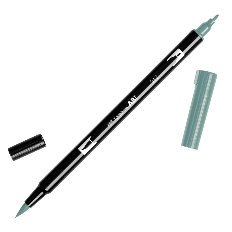 Flamaster dwustronny 312 Brush Pen holly green Tombow