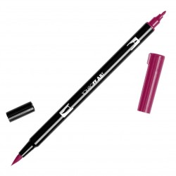 Flamaster dwustronny 837 Brush Pen wine red Tombow