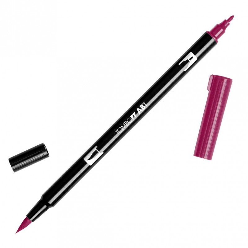 Flamaster dwustronny 837 Brush Pen wine red Tombow