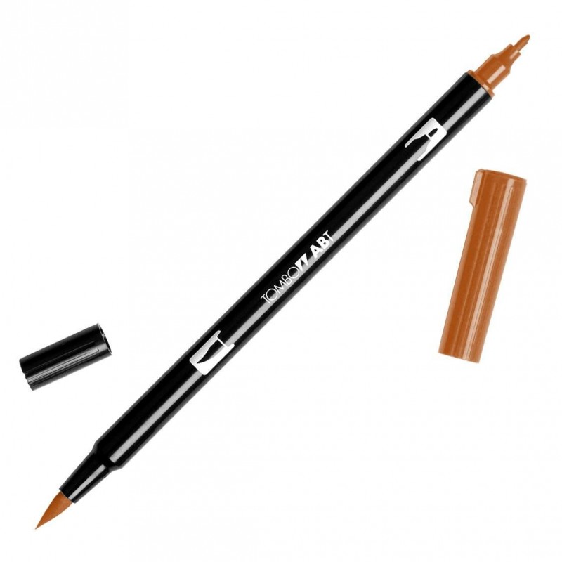 Flamaster dwustronny 977 Dual Brush Pen saddle brown Tombow
