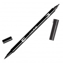 Flamaster dwustronny N15 Brush Pen black Tombow