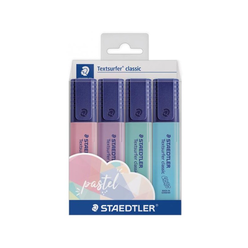 Zakreślacz Textsurfer classic Pastel, 4 kol. Staedtler