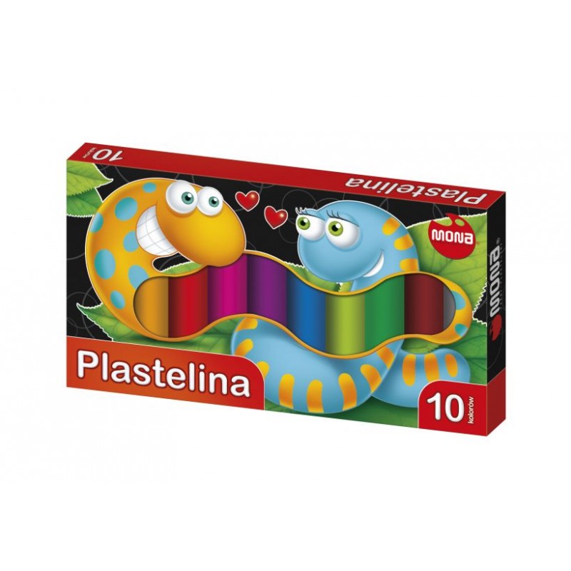 Plastelina MONA, 10 kolorów MAJEWSKI
