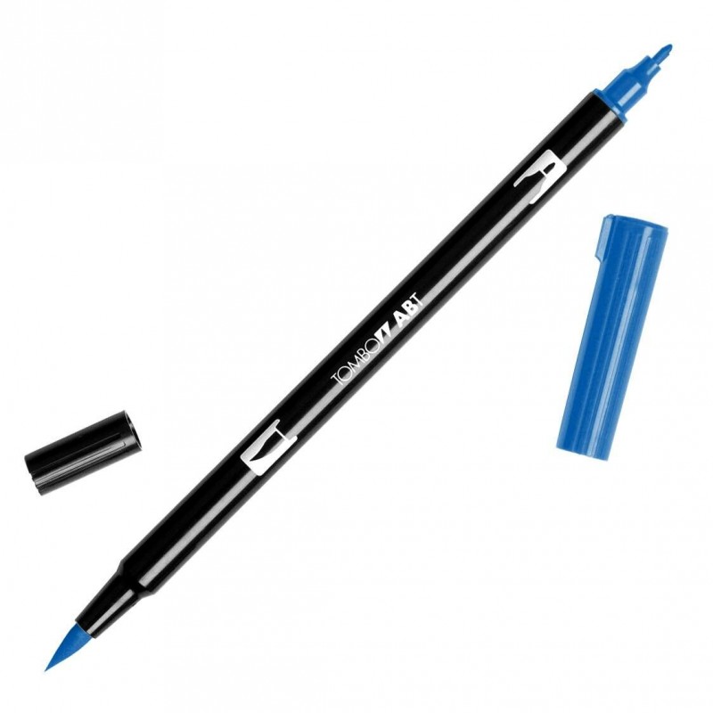 Flamaster dwustronny 555 Brush Pen ultramarine Tombow