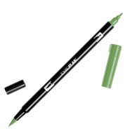 Flamaster dwustronny 158 Brush Pen dark olive Tombow