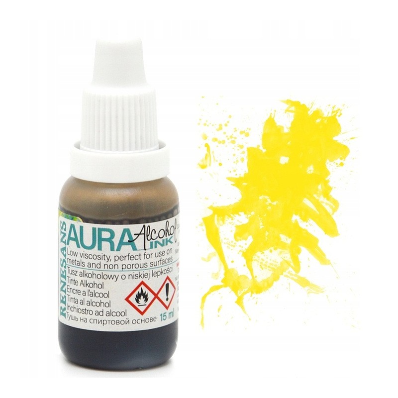 Tusz alkoholowy Aura Ink 15ml nr 111 Żółty Ciemny Renesans