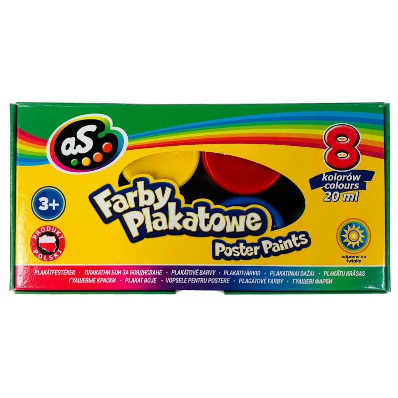 Astra Farby Plakatowe AS 8 Kolorów 20ml