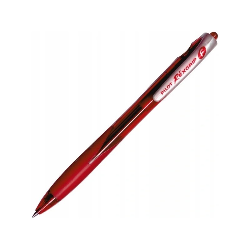DŁUGOPIS REXGRIP F CZERWONY AUTOMAT 0,7 MM PILOT