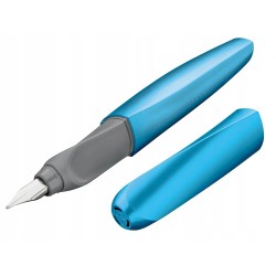 Pióro Pelikan Twist niebieskie M prawo i leworęczne + 2 naboje