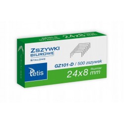 Zszywki 24x8mm Tetis 500 szt